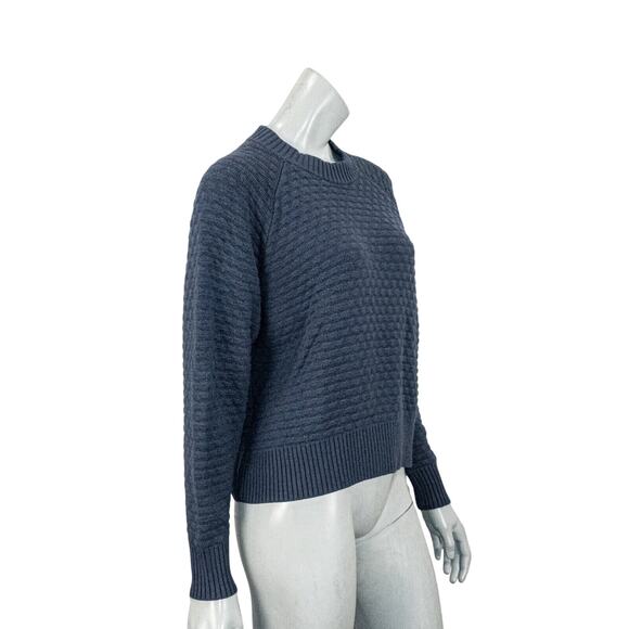 Lululemon Women's Textured Play Crew Sweater crew pullover blue size Large - Picture 2 of 9